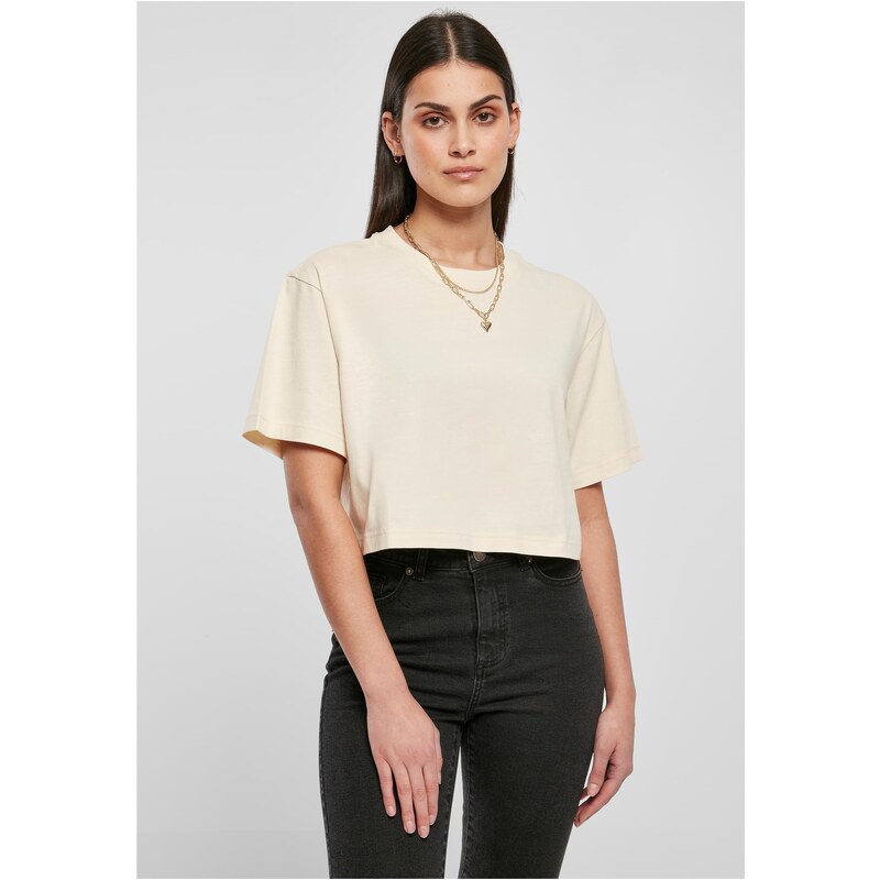 Urban Classics Dámské krátké oversized tričko whitesand