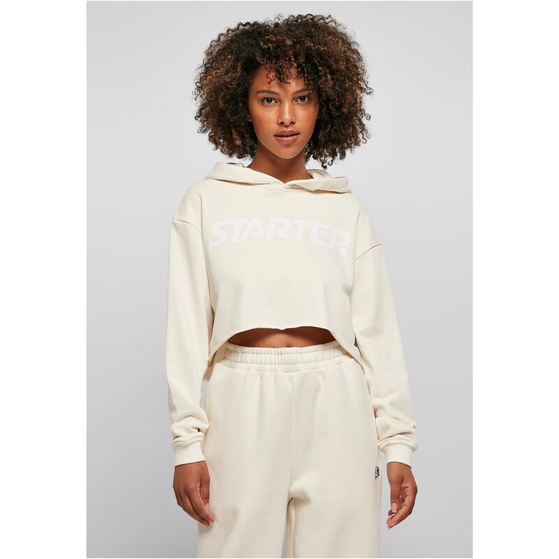 Starter Black Label Ladies Starter Cropped Hoody světle bílá