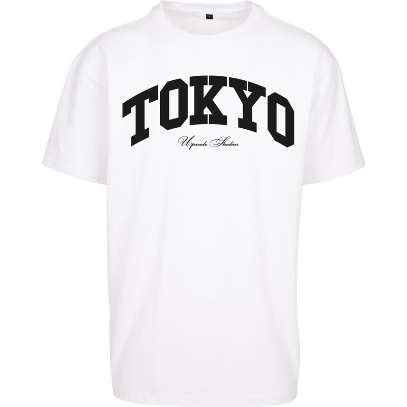Mister Tee Tokyo College Oversize Triko Bílé