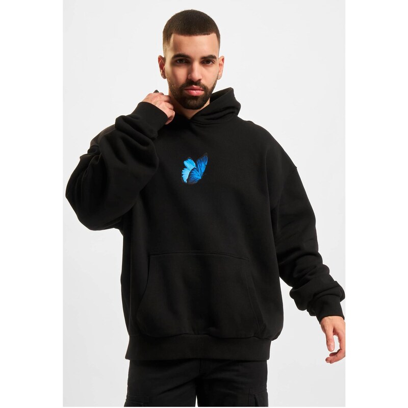 Mister Tee Le Papillon Heavy Oversize Hoody černá