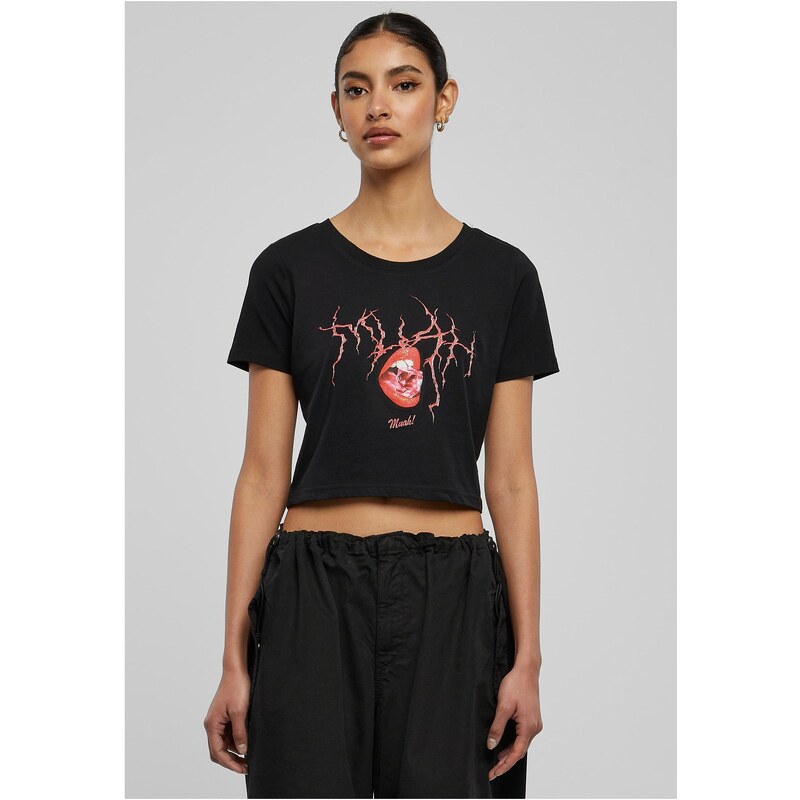 Mister Tee Černé tričko Muah Cropped Tee 106649812
