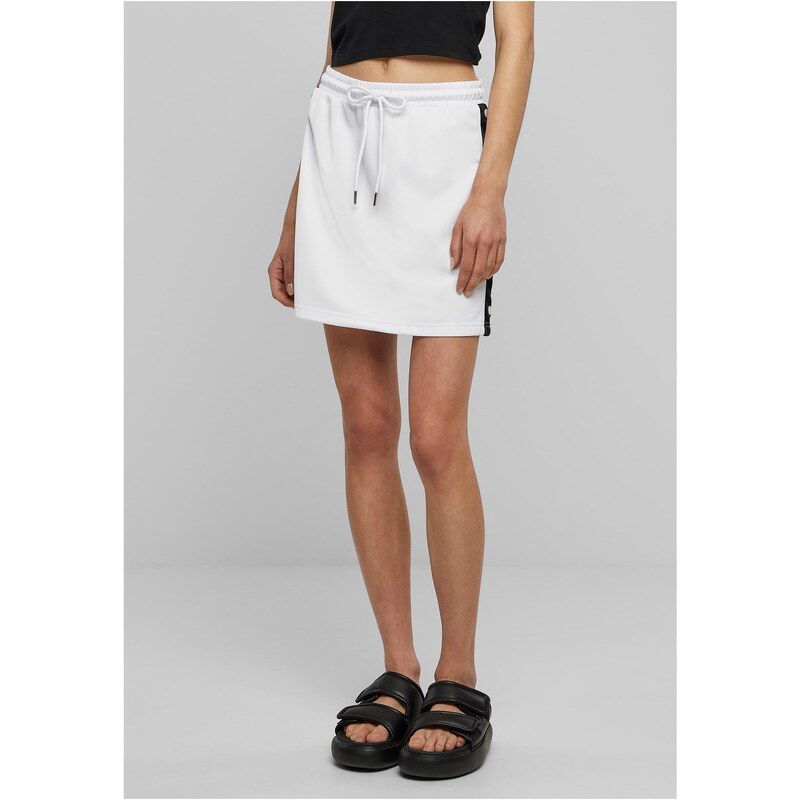 Urban Classics Dámská tepláková sukně wht/blk/wht