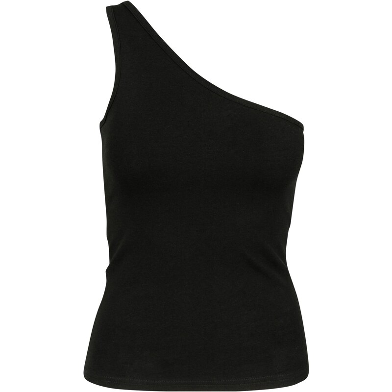 Urban Classics Dámský asymetrický top černý 107069523