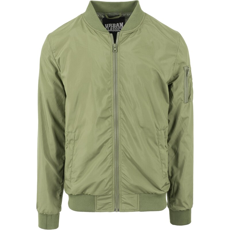 UC Men Light Bomber Jacket olivová