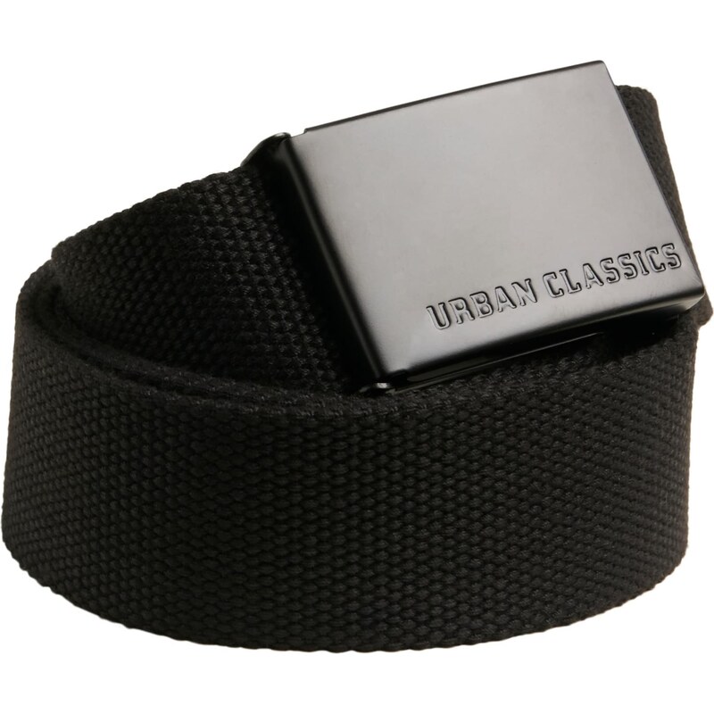 Urban Classics Accessoires Plátěné opasky černo/černé