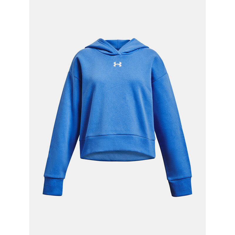 Under Armour Mikina UA Rival Fleece Crop Hoodie-BLU - Holky