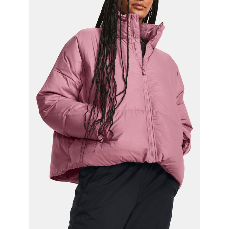 Under Armour Bunda UA CGI DOWN PUFFER JKT-PNK - Dámské