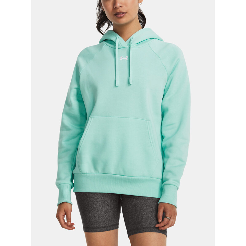 Under Armour Mikina UA Rival Fleece Hoodie-BLU - Dámské