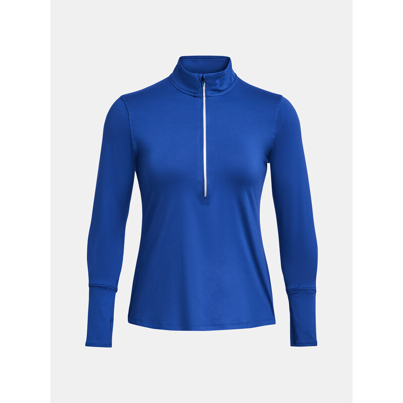 Under Armour Tričko UA Qualifier Run 1/2 Zip-BLU - Dámské