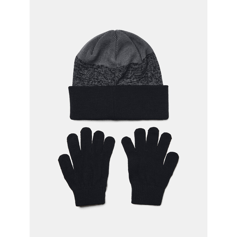 Under Armour Čepice B's Beanie & Glove Combo-BLK - Kluci