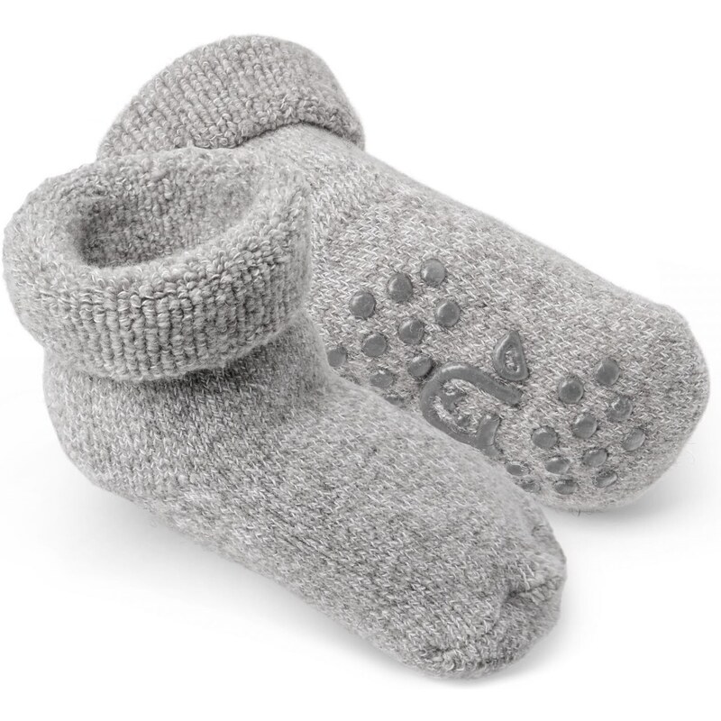Kreibich&Fellhof Dětské vlněné ponožky ABS protiskluzové