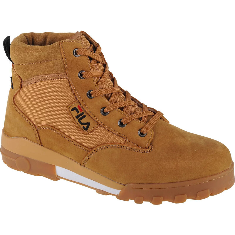 Hnědé kotníkové boty Fila Grunge II Mid Hnědá
