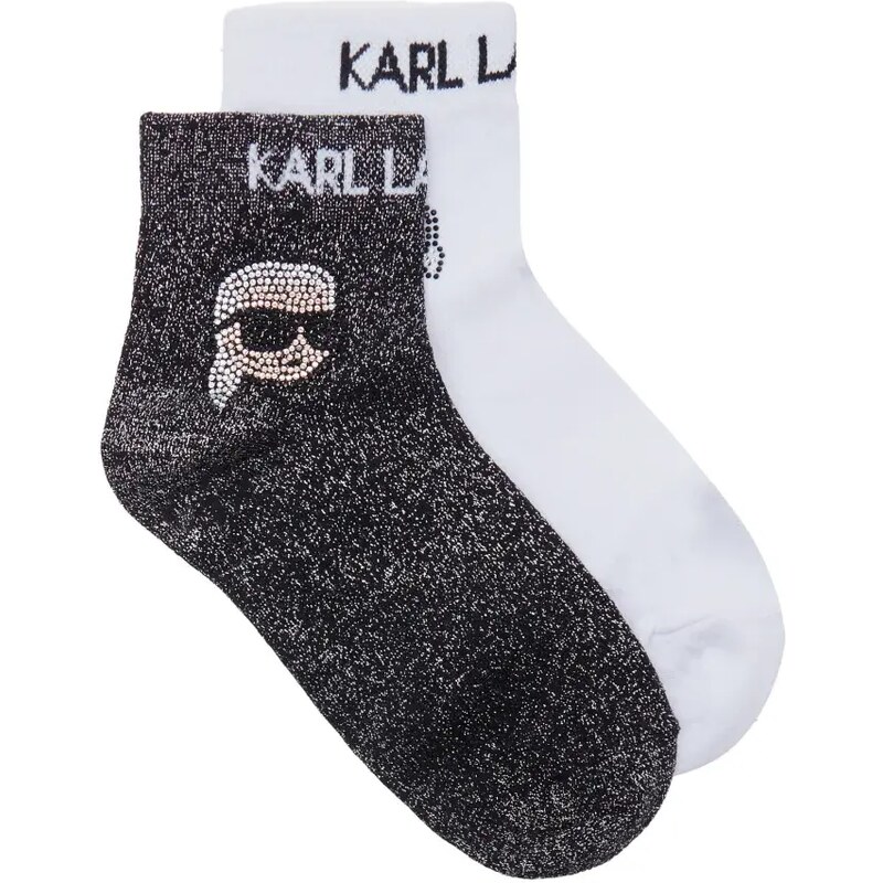 Karl Lagerfeld Ponožky 2-pack k/ikonik 2.0 rhnstn