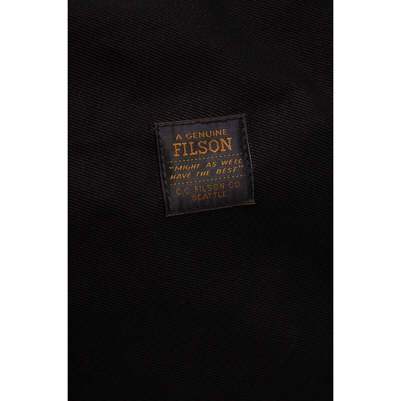 Taška Filson Duffle Medium černá barva, FMLUG0026