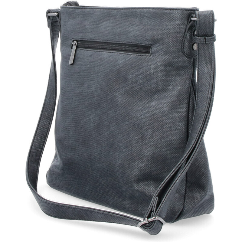 Kabelka ze syntetické kůže crossbody Tangerin černá 7004 C