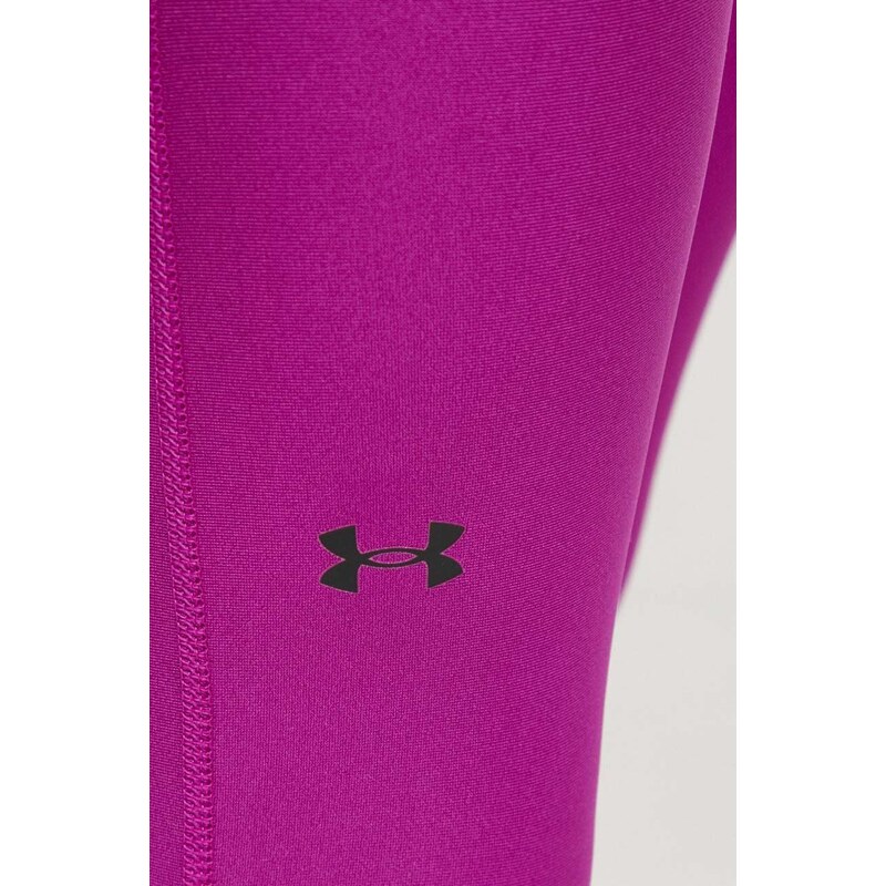 Tréninkové legíny Under Armour růžová barva, hladké, 1365336