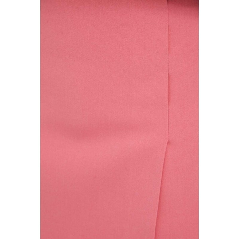 Sukně United Colors of Benetton růžová barva, mini, áčková