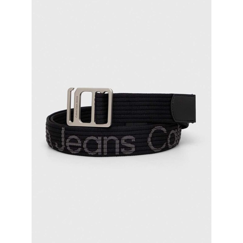 Pásek Calvin Klein Jeans pánský, černá barva