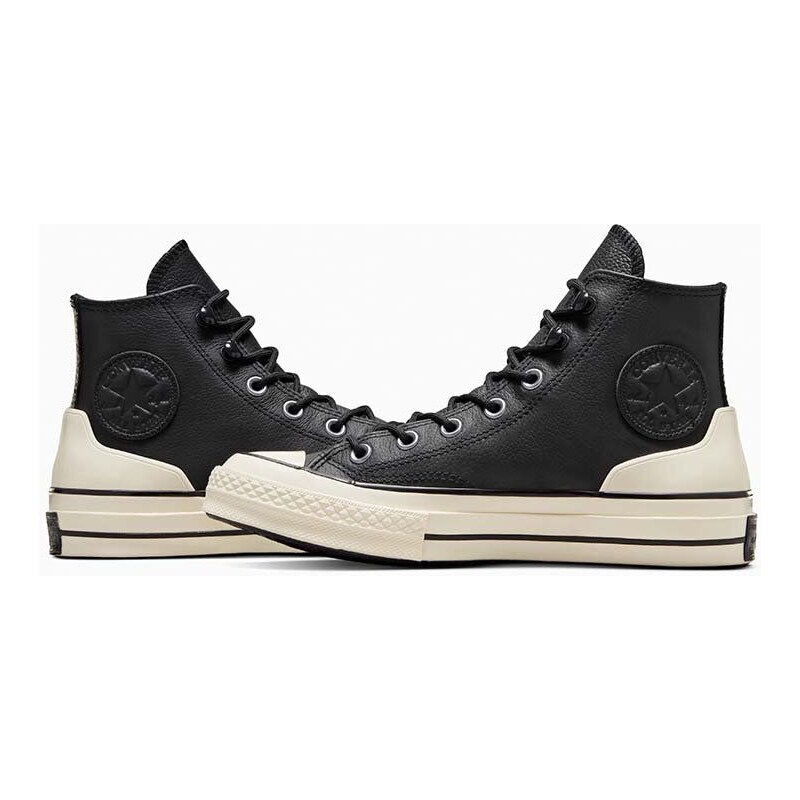 Kožené kecky Converse Chuck 70 černá barva, A05695C