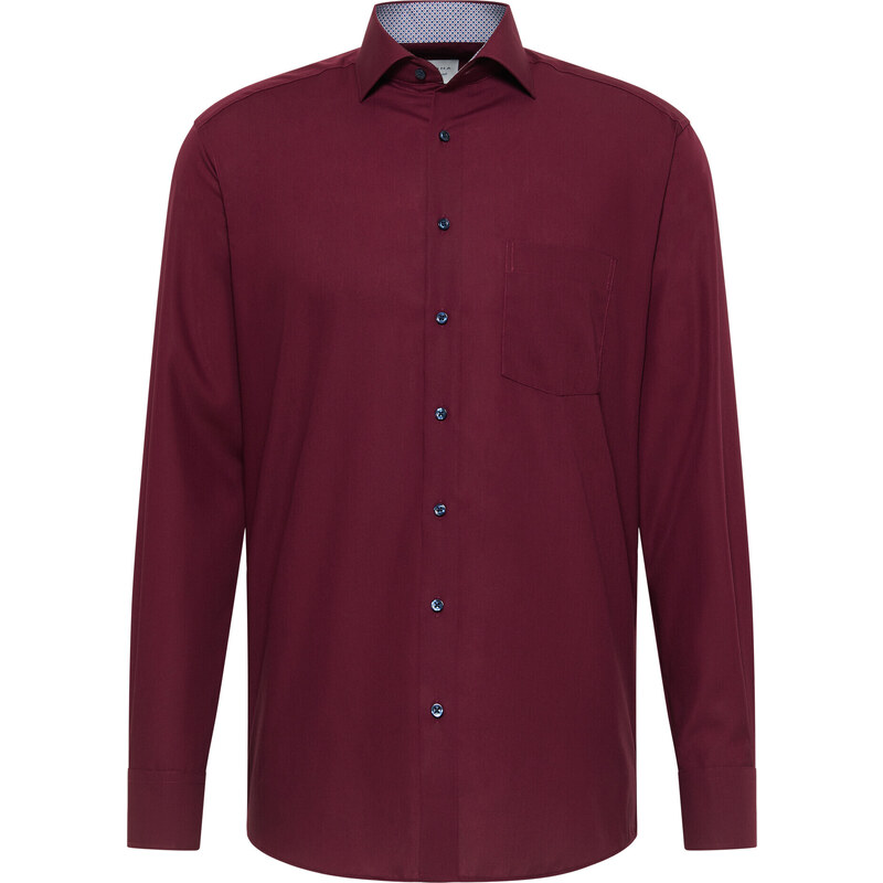 ETERNA Modern Fit pánská košile Ruby Porto s kontrastem Non Iron
