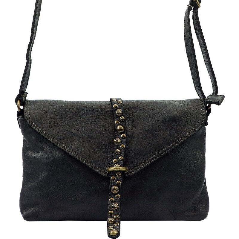 Dámská kožená crossbody kabelka VS 013 černá 87009255