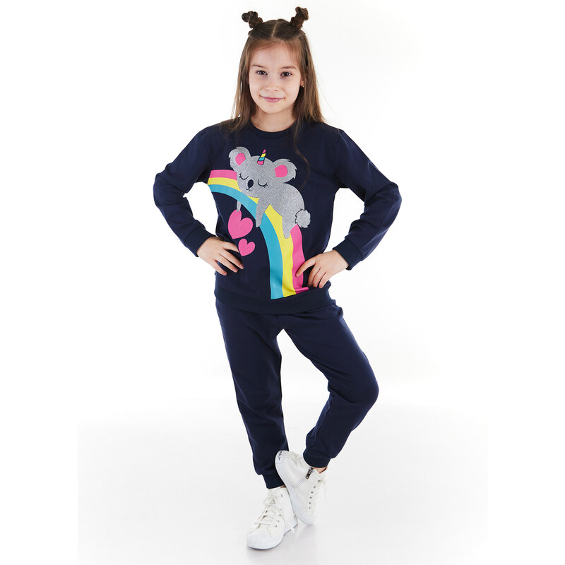 Denokids Silvery Koala Girls Tracksuit Set