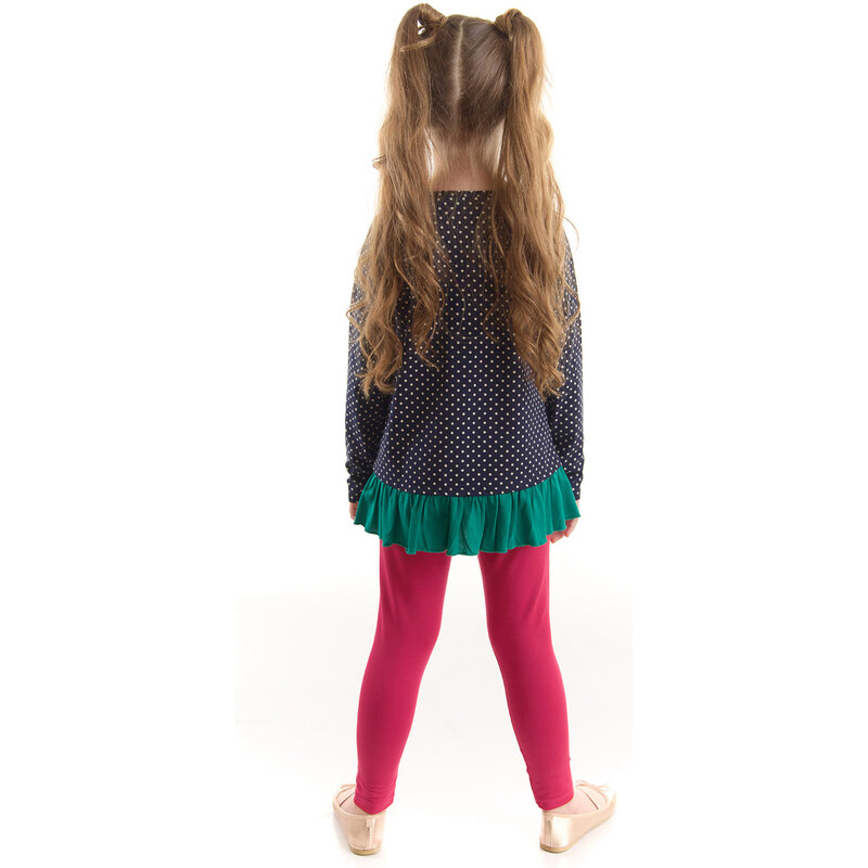 Denokids Cute Strawberry Girls Kids Tunic Leggings Set