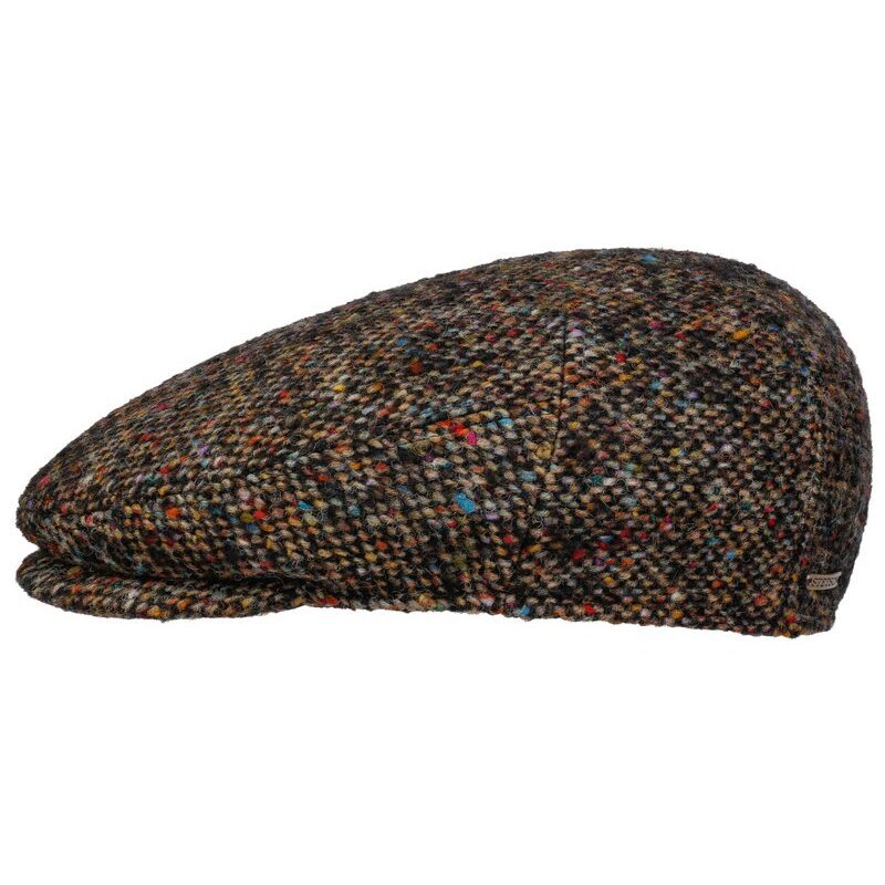 Stetson Donegal Wool Driver Cap — Brown Tweed