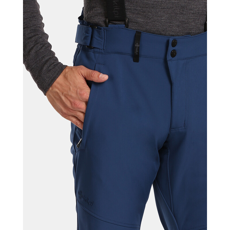 Pánské softshellové lyžařské kalhoty Kilpi RHEA-M tmavě modrá