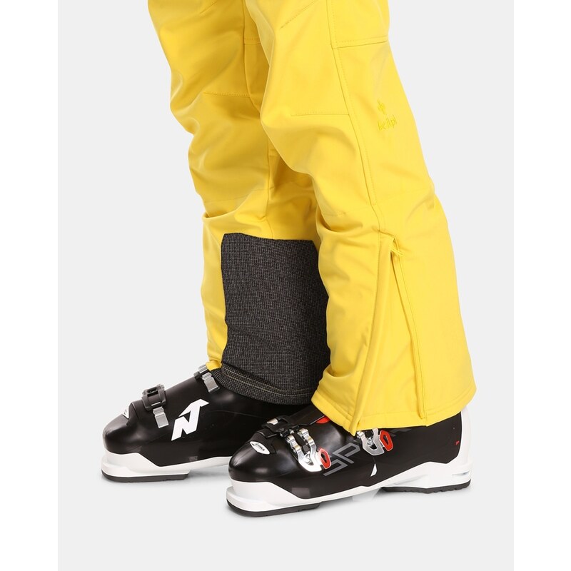 Pánské softshellové lyžařské kalhoty Kilpi RHEA-M žlutá