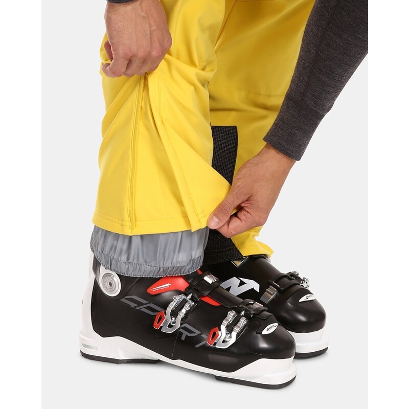 Pánské softshellové lyžařské kalhoty Kilpi RHEA-M žlutá
