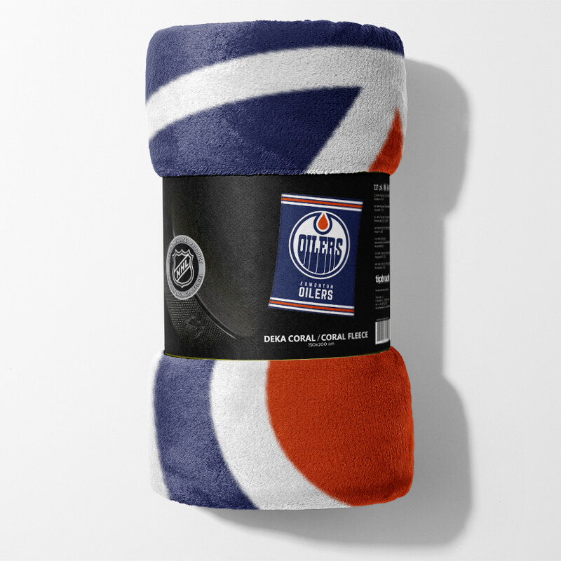 TipTrade s.r.o. Deka NHL Edmonton Oilers Essential 150x200 cm