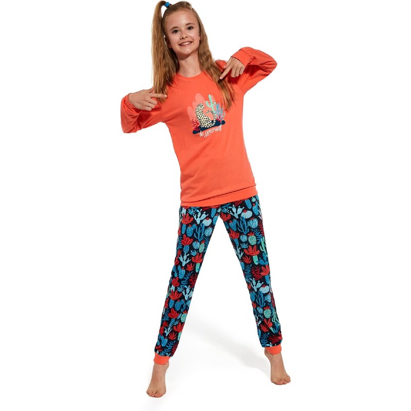 Pyjamas Cornette Kids Girl 594/161 Be Yourself length/r 86-128 coral