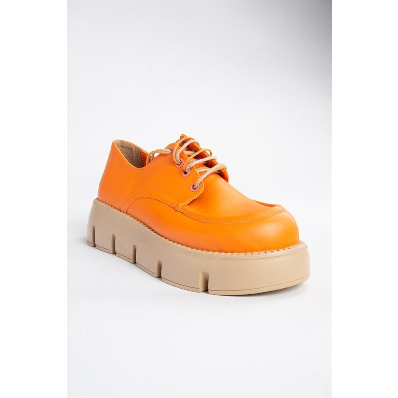 Fox Shoes P267632009 Orange Thick Soled Women's Casual Shoes