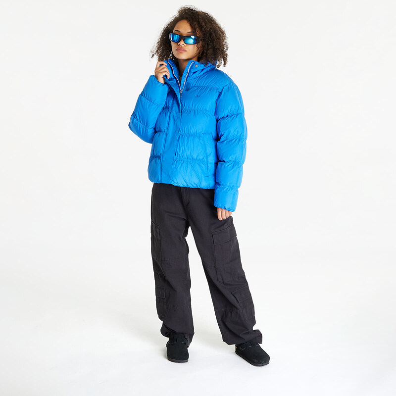 adidas Originals Dámská péřová bunda adidas Short Vegan Puffer Jacket Blue Bird