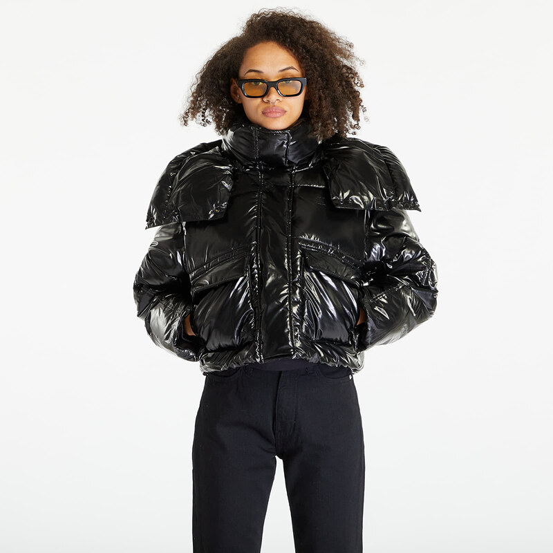 Dámská péřová bunda Calvin Klein Jeans High Shine Puffer Jacket Black