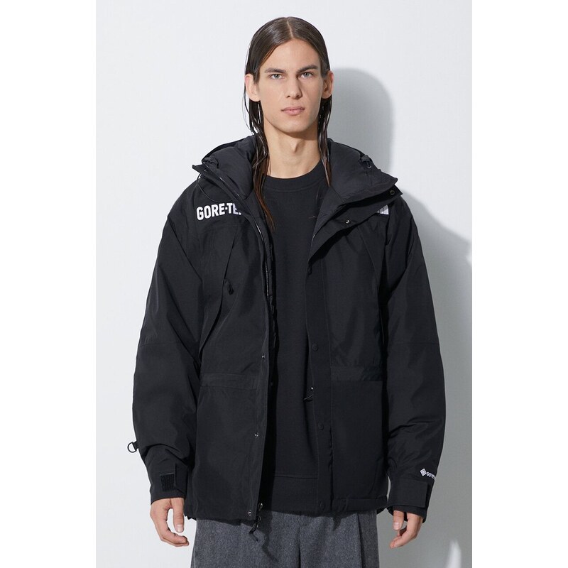 Bunda The North Face Gore - Tex Mountain Insulated Jacket pánská, černá barva, přechodná, oversize, NF0A831KJK31