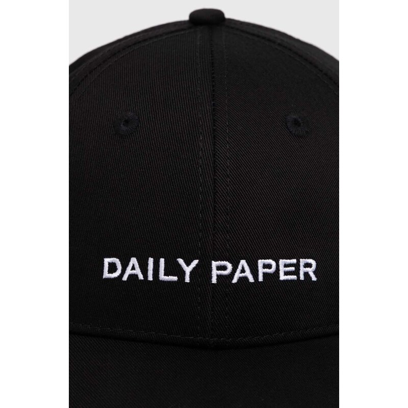 Bavlněná baseballová čepice Daily Paper Ecap 3 černá barva, s aplikací, 2111051