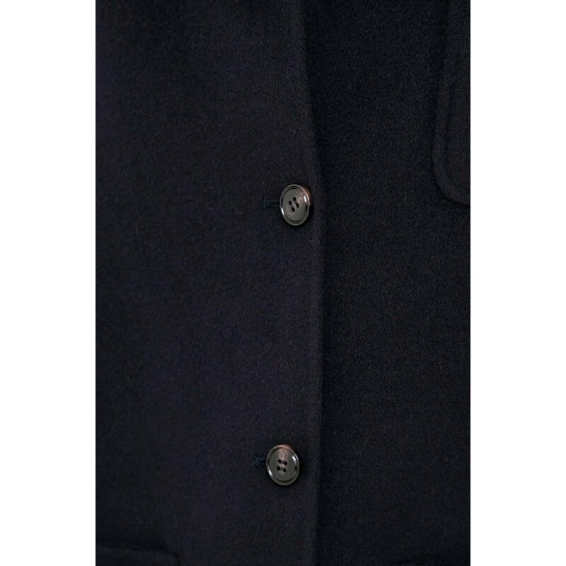 Košilová bunda MAX&Co. tmavomodrá barva, oversize