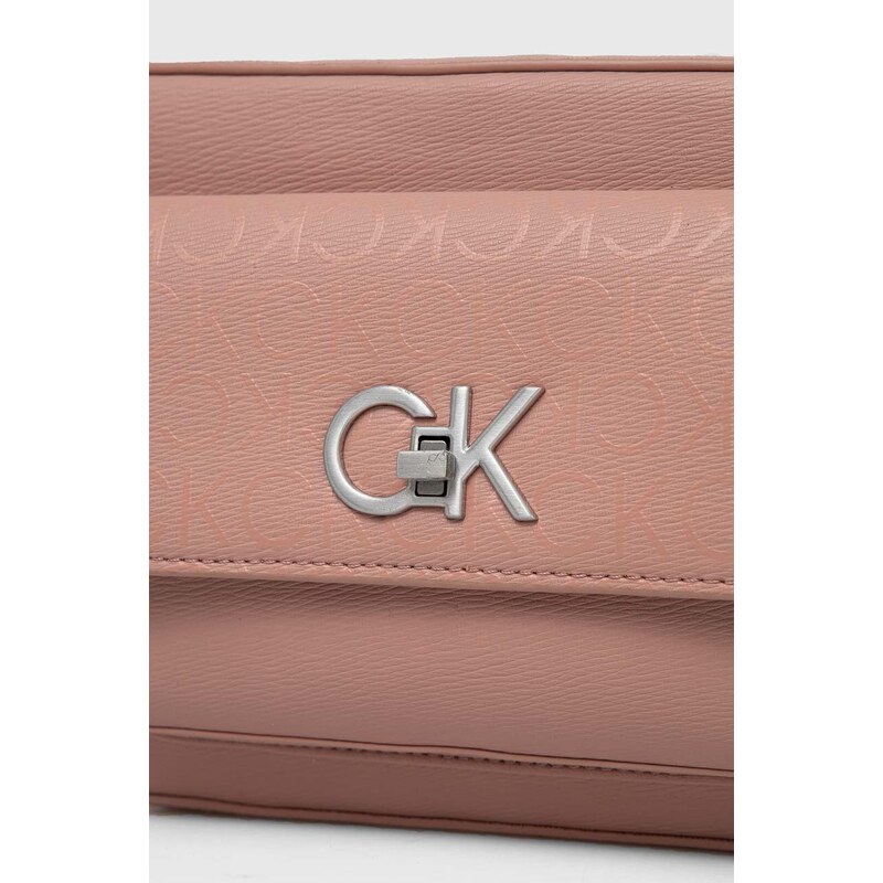 Kabelka Calvin Klein růžová barva