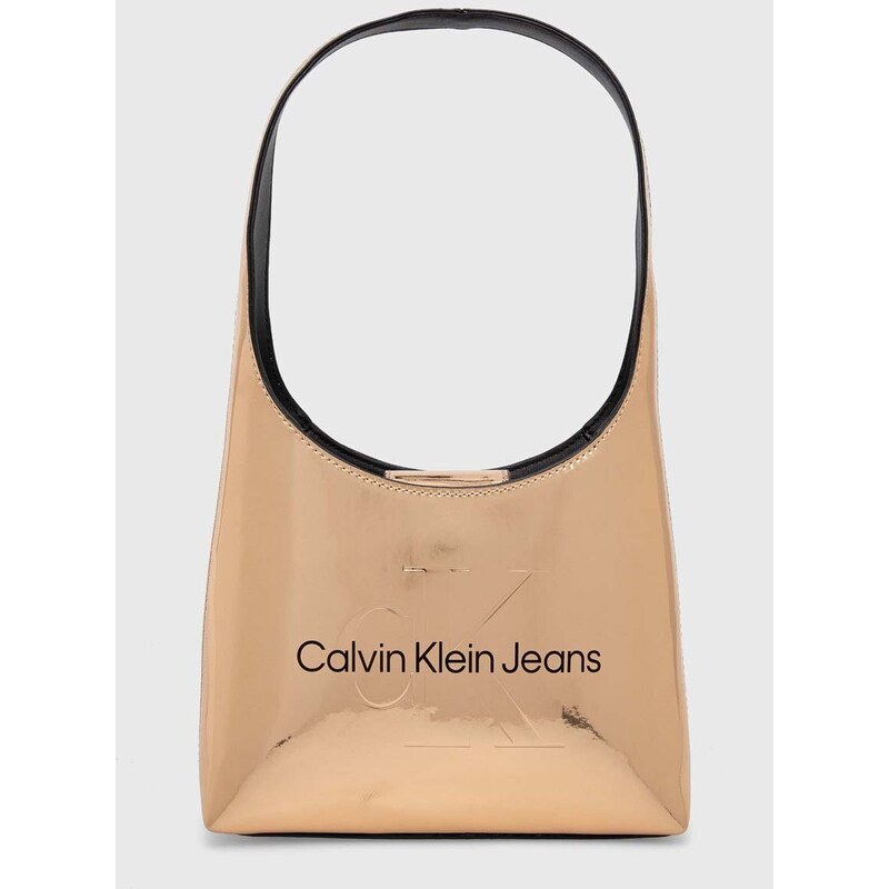 Kabelka Calvin Klein Jeans oranžová barva