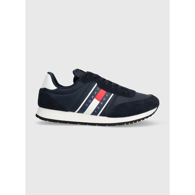 Sneakers boty Tommy Jeans TJM RUNNER CASUAL ESS tmavomodrá barva, EM0EM01351