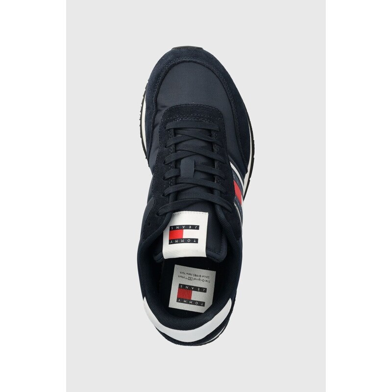 Sneakers boty Tommy Jeans TJM RUNNER CASUAL ESS tmavomodrá barva, EM0EM01351