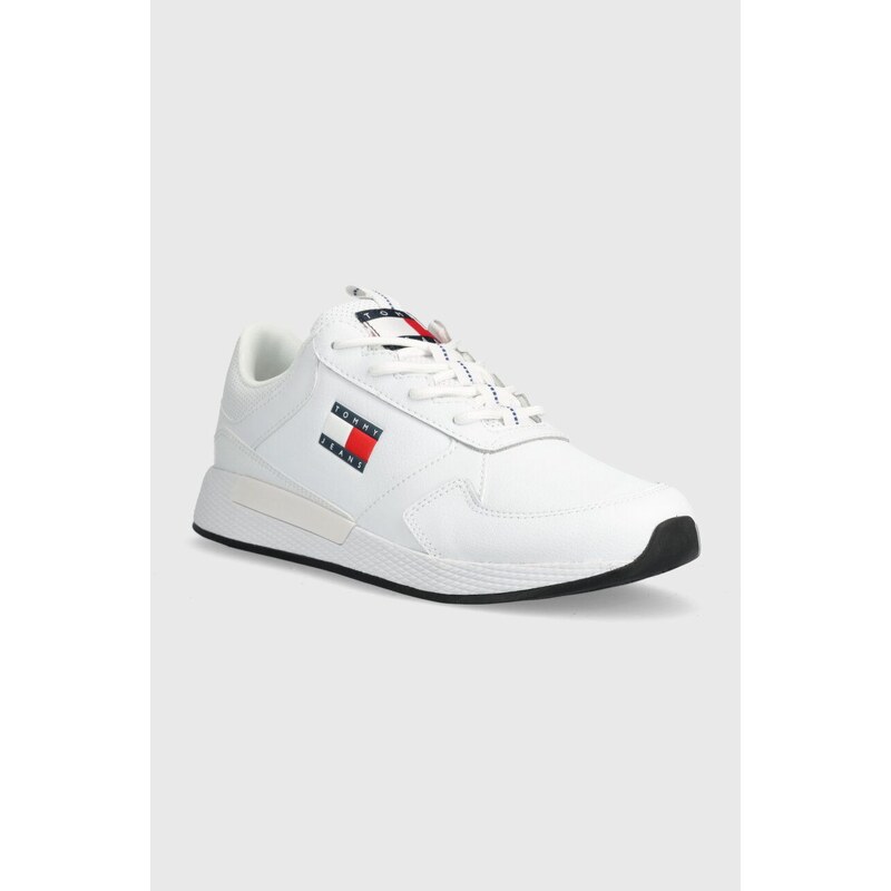 Sneakers boty Tommy Jeans TOMMY JEANS FLEXI RUNNER bílá barva, EM0EM01409