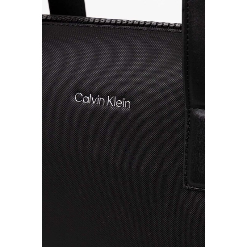 Taška na notebook Calvin Klein černá barva