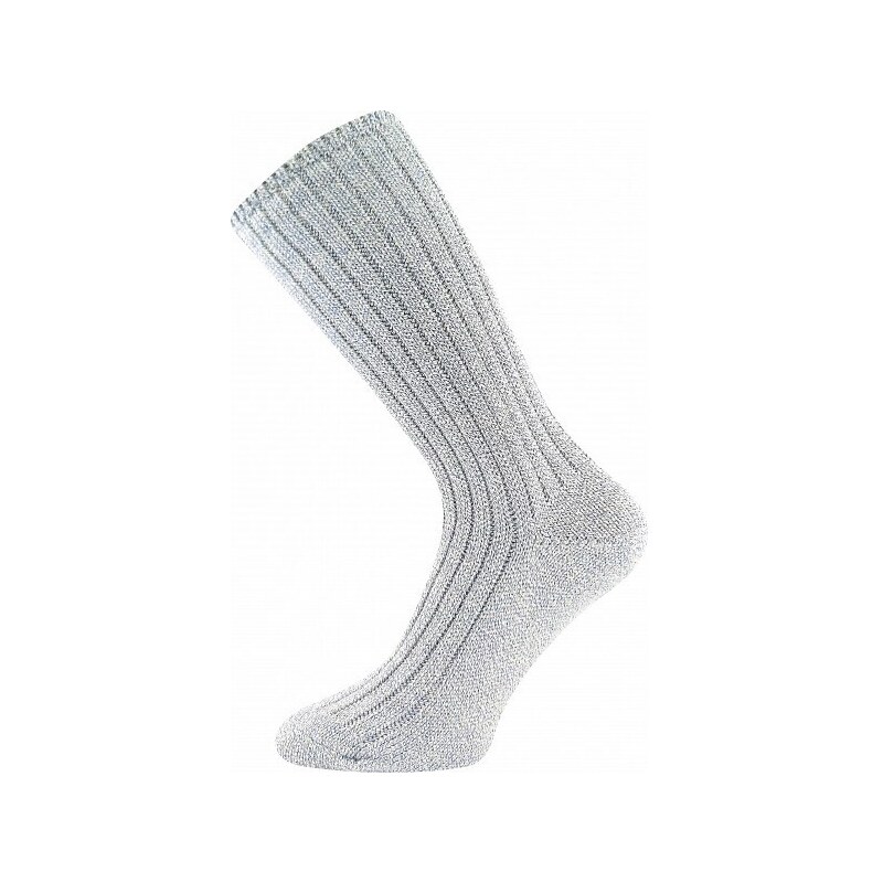 JIZERA zimní žebrované ponožky se zdravotním lemem Boma světle modrá 35-38