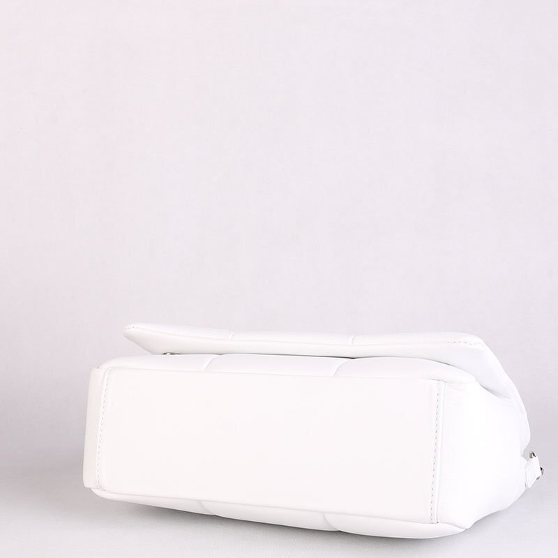 Kvalitní bíle dámské kožené kabelky crossbody Massima