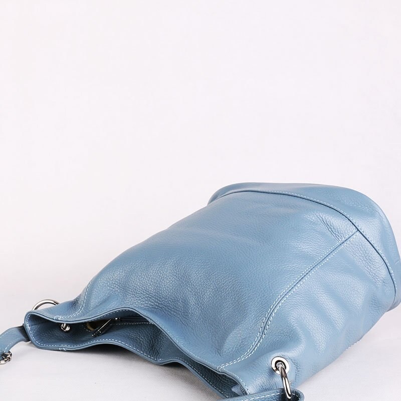 Dámské modré italské kožené kabelky Morena