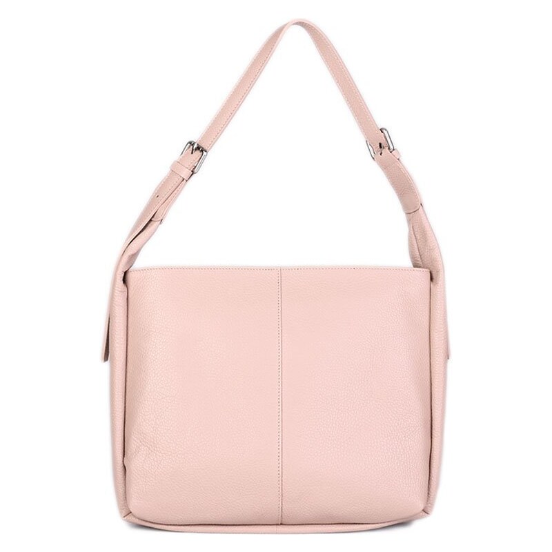 Klasické dámské kožené kabelky růžové Rinami