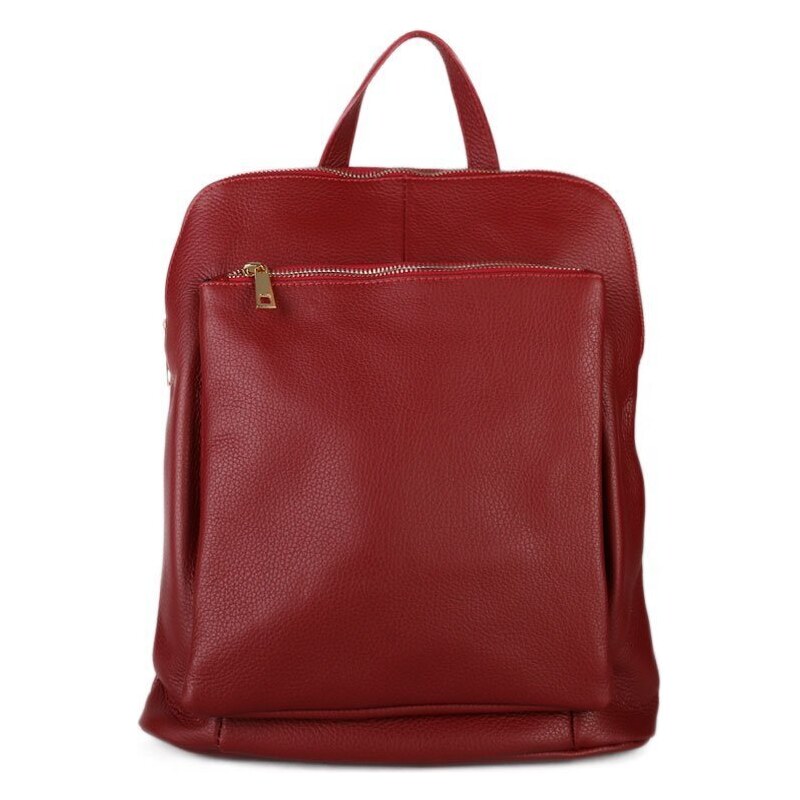 Italský batoh a kabelka v jednom Navaro červeny